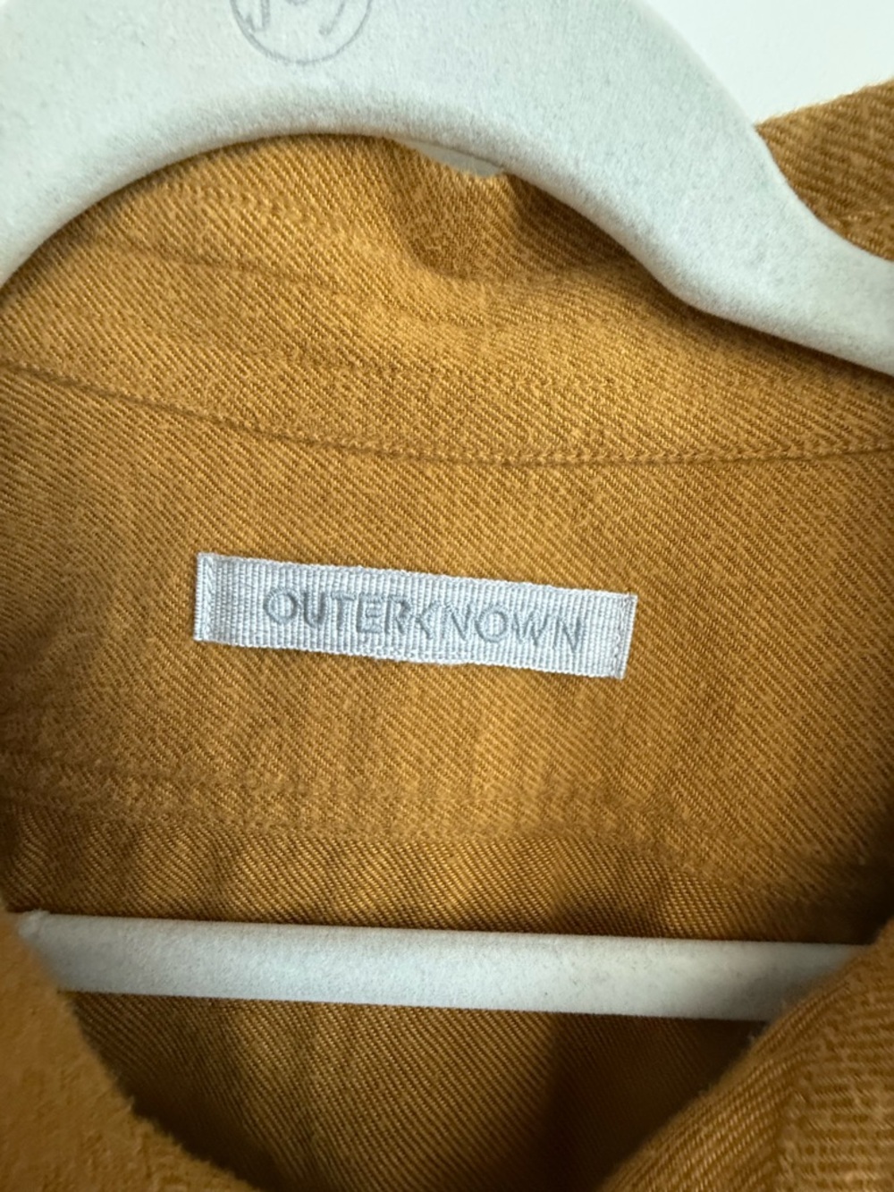 Outerknown Mustard Button-Up Shirt - Picture 3 of 4